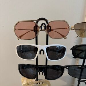 Sporty White Sunglasses!